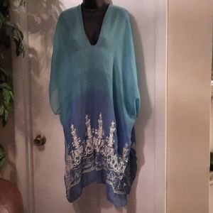 J.Francis hand Dyed and Stitched Poncho
